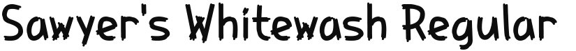 Sawyer's Whitewash font download