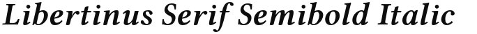 Libertinus Serif Semibold Italic