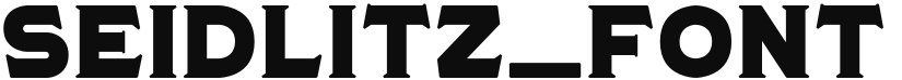Seidlitz_Font font download