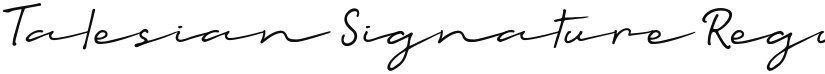 Talesian Signature font download
