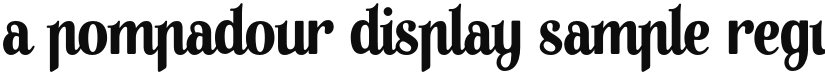 A Pompadour Display Sample font download