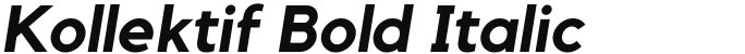 Kollektif Bold Italic