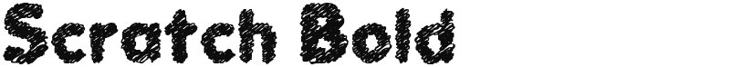 Scratch Bold font download