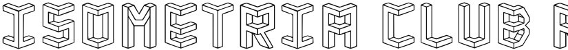 Isometria Club font download