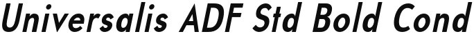 Universalis ADF Std Bold Cond Italic