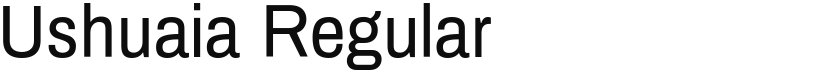 Ushuaia font download