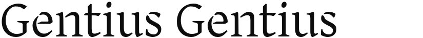 Gentius font download