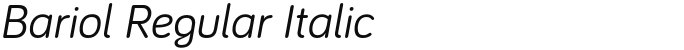 Bariol Regular Italic