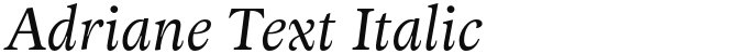 Adriane Text Italic