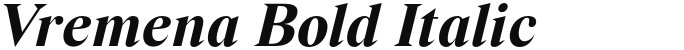 Vremena Bold Italic