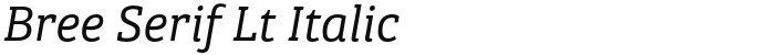 Bree Serif Lt Italic