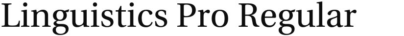 Linguistics Pro font download
