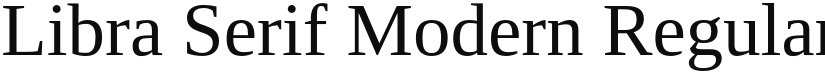 Libra Serif Modern font download