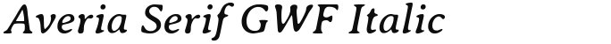 Averia Serif GWF Italic