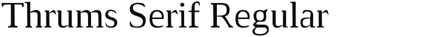 Thrums Serif font download
