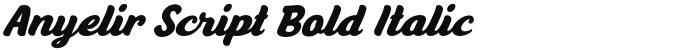 Anyelir Script Bold Italic