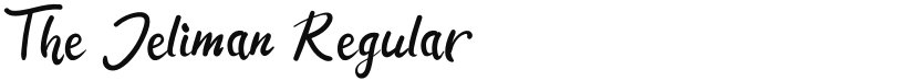The Jeliman font download