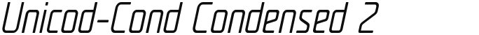 Unicod-Cond Condensed 2