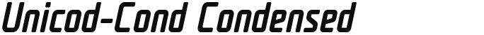 Unicod-Cond Condensed