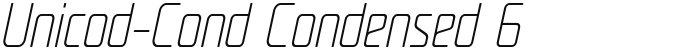 Unicod-Cond Condensed 6