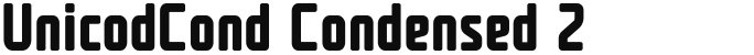 UnicodCond Condensed 2