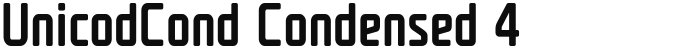 UnicodCond Condensed 4