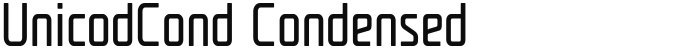 UnicodCond Condensed