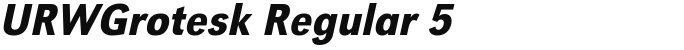 URWGrotesk Regular 5