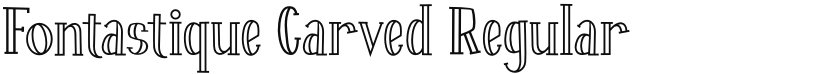 Fontastique Carved font download