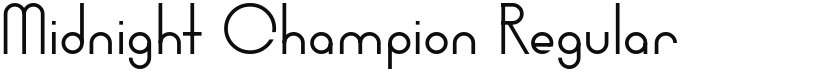 Midnight Champion font download