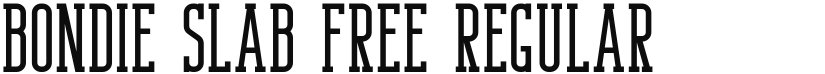 Bondie Slab Free font download