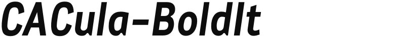 CACula-BoldIt font download