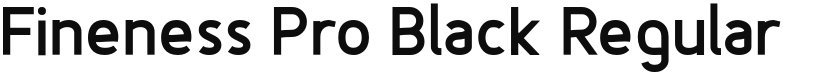 Fineness Pro Black font download