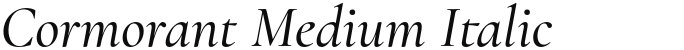 Cormorant Medium Italic