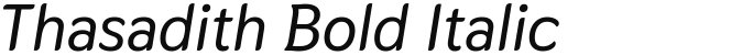 Thasadith Bold Italic