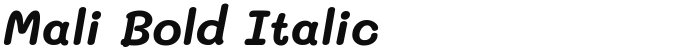 Mali Bold Italic