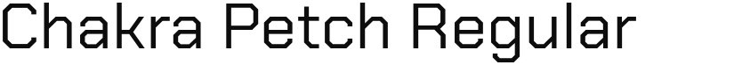 Chakra Petch font download