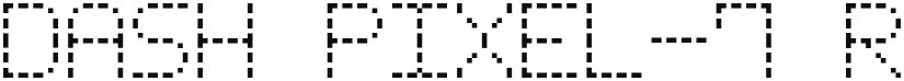Dash Pixel-7 font download
