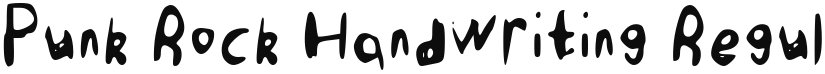 Punk Rock Handwriting font download