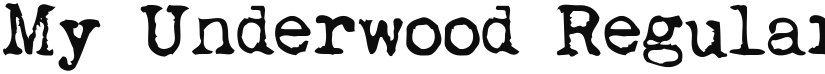 My Underwood font download