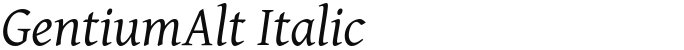 GentiumAlt Italic