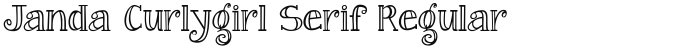 Janda Curlygirl Serif Regular