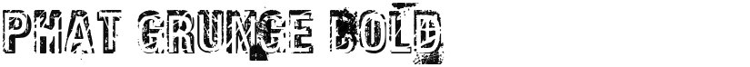Phat Grunge Bold font download
