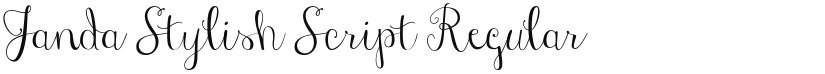 Janda Stylish Script font download
