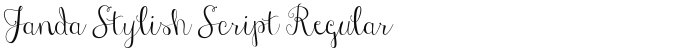 Janda Stylish Script Regular