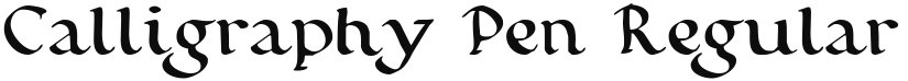 Calligraphy Pen font download