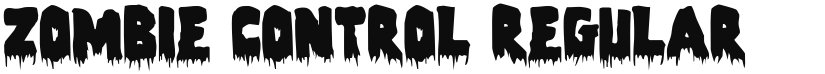 Zombie Control font download