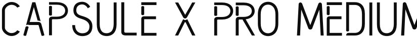 Capsule X Pro Medium font download