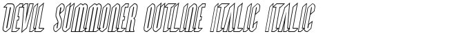 Devil Summoner Outline Italic Italic