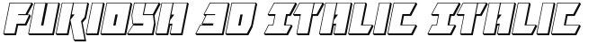 Furiosa 3D Italic Italic